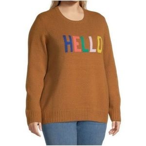 ST JOHNS BAY HELLO SWEATER SIZE XL